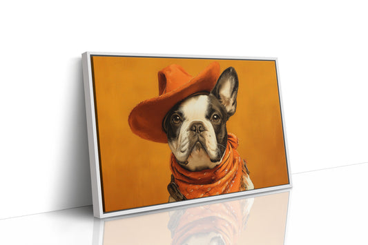 Sunset Pup Rides The Range