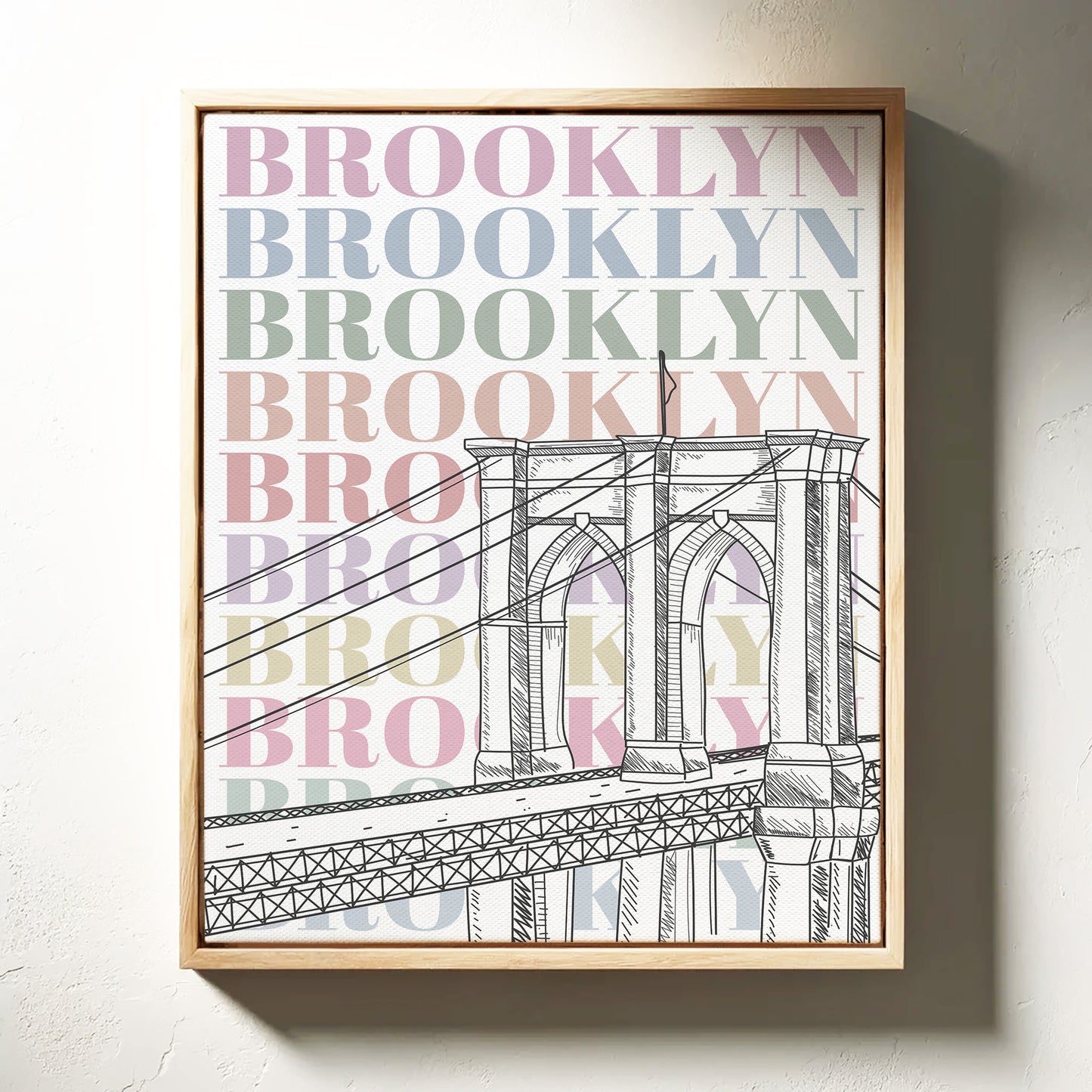 Pastel Stories Cross Brooklyn Bridge