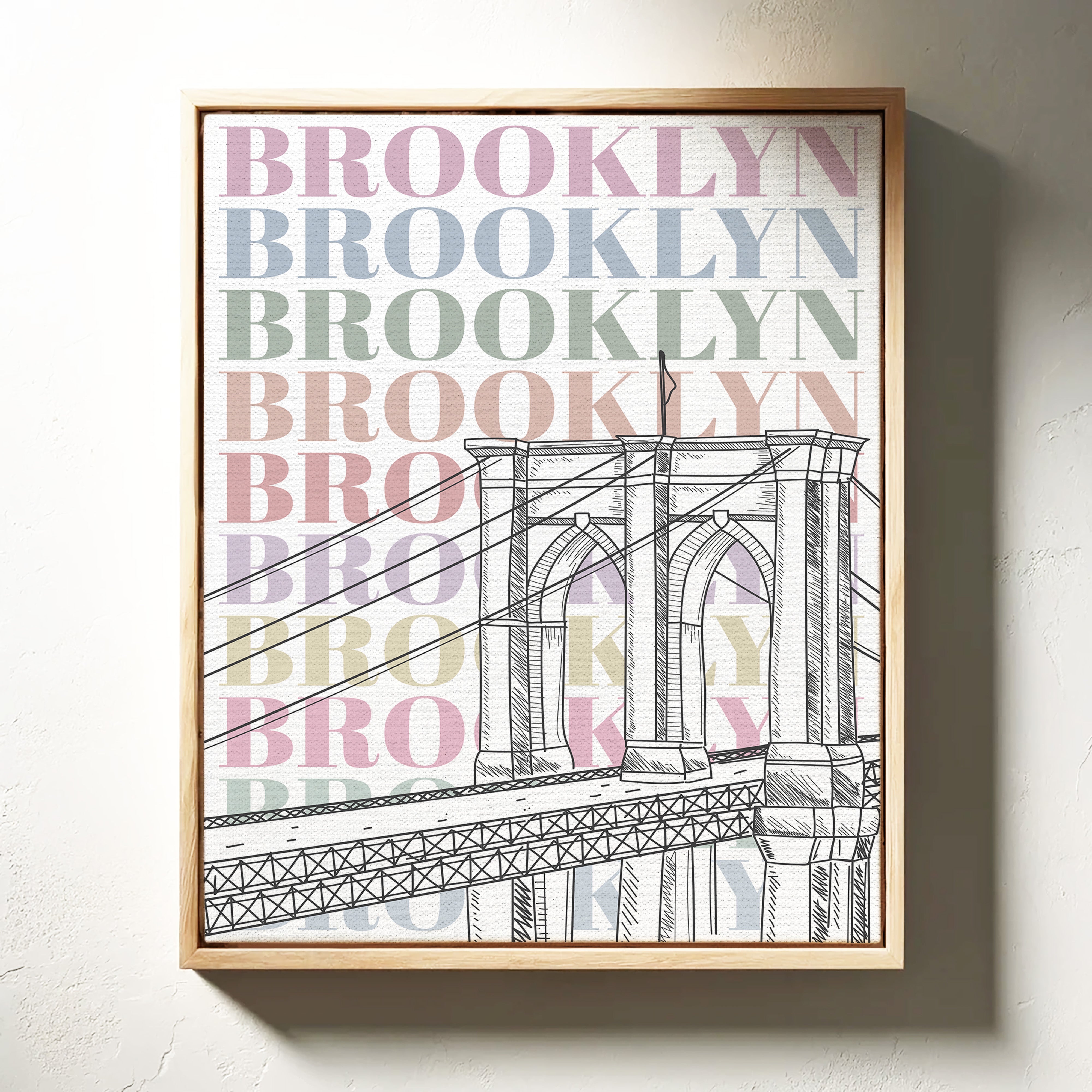 Pastel Stories Cross Brooklyn Bridge