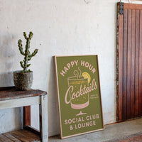 Happy Hour Cocktails Lounge Print