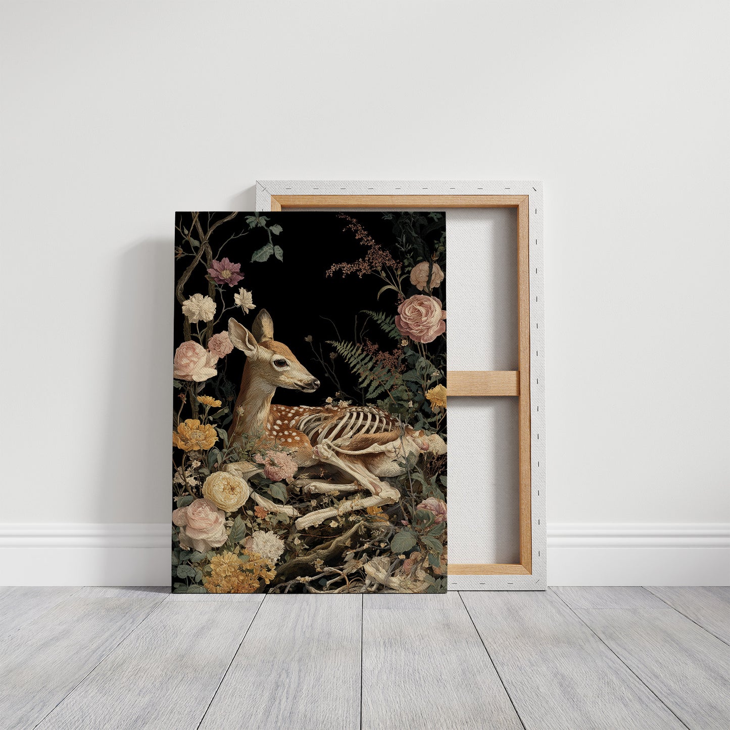 Fawn Bones Among Garden Blooms