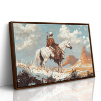 High Desert Scout on Painted Horse