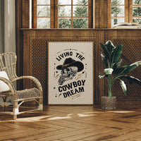 Skeleton Cowboys Toast Better Days