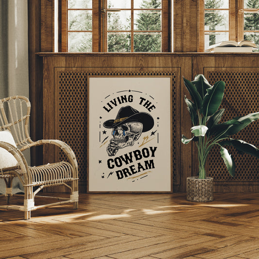 Skeleton Cowboys Toast Better Days