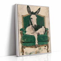 Donkey on a Velvet Throne