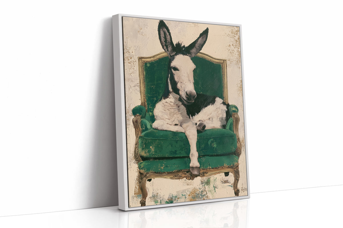 Donkey on a Velvet Throne