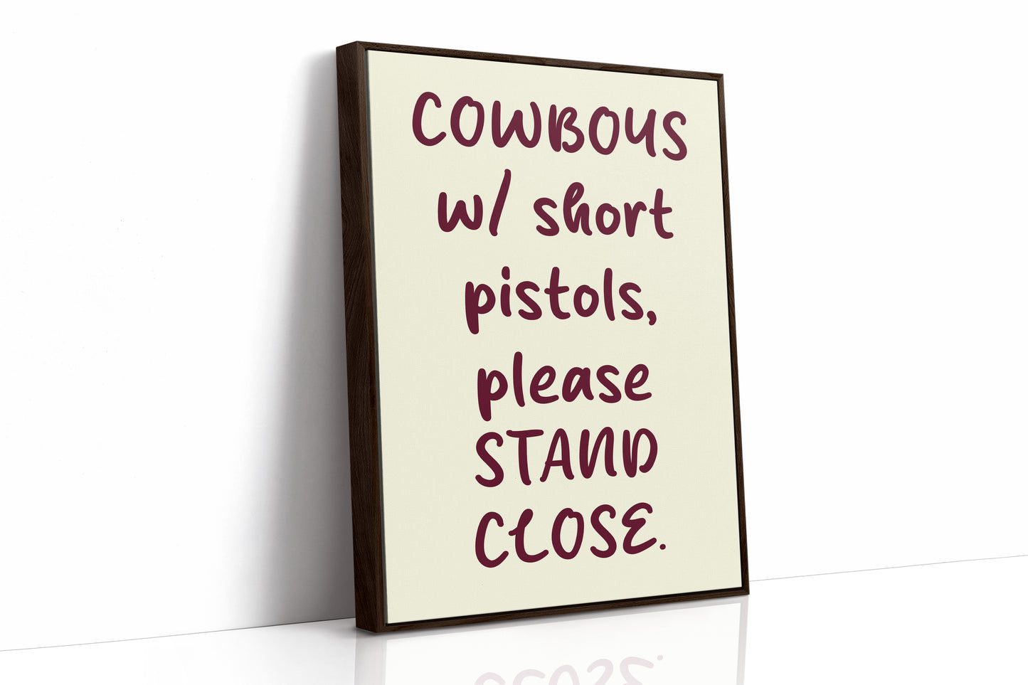 Cowboys Please Stand Close