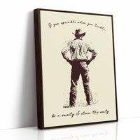 Cowboy Bathroom Reminder