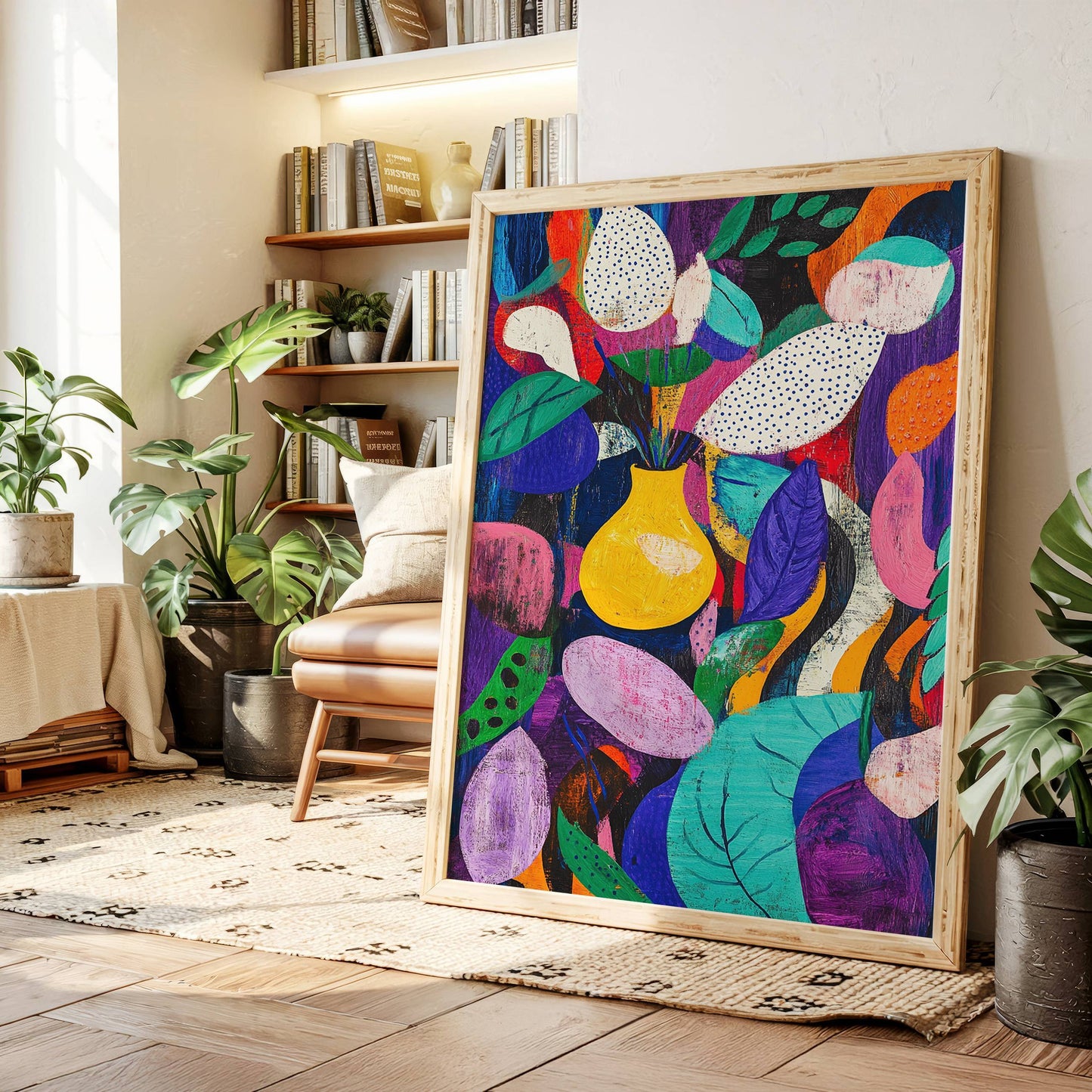 Yellow Vase Dances With Color