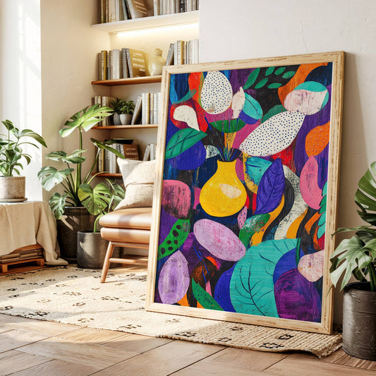 Yellow Vase Dances With Color