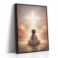 Celestial Whispers Guide Innocent Prayer