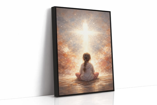 Celestial Whispers Guide Innocent Prayer