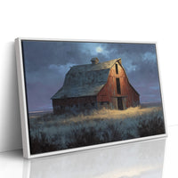 Moonlit Barn Stands Against Time