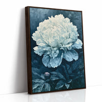 Frosted Peony in Blue