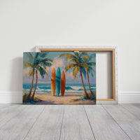 Surfboards Await Turquoise Tides