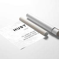 Hustle Definition Canvas Art | Bold Motivational Typography Print for Home Office, Gym or Entrepreneur Décor