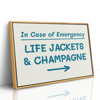Life Jackets & Champagne, Teal