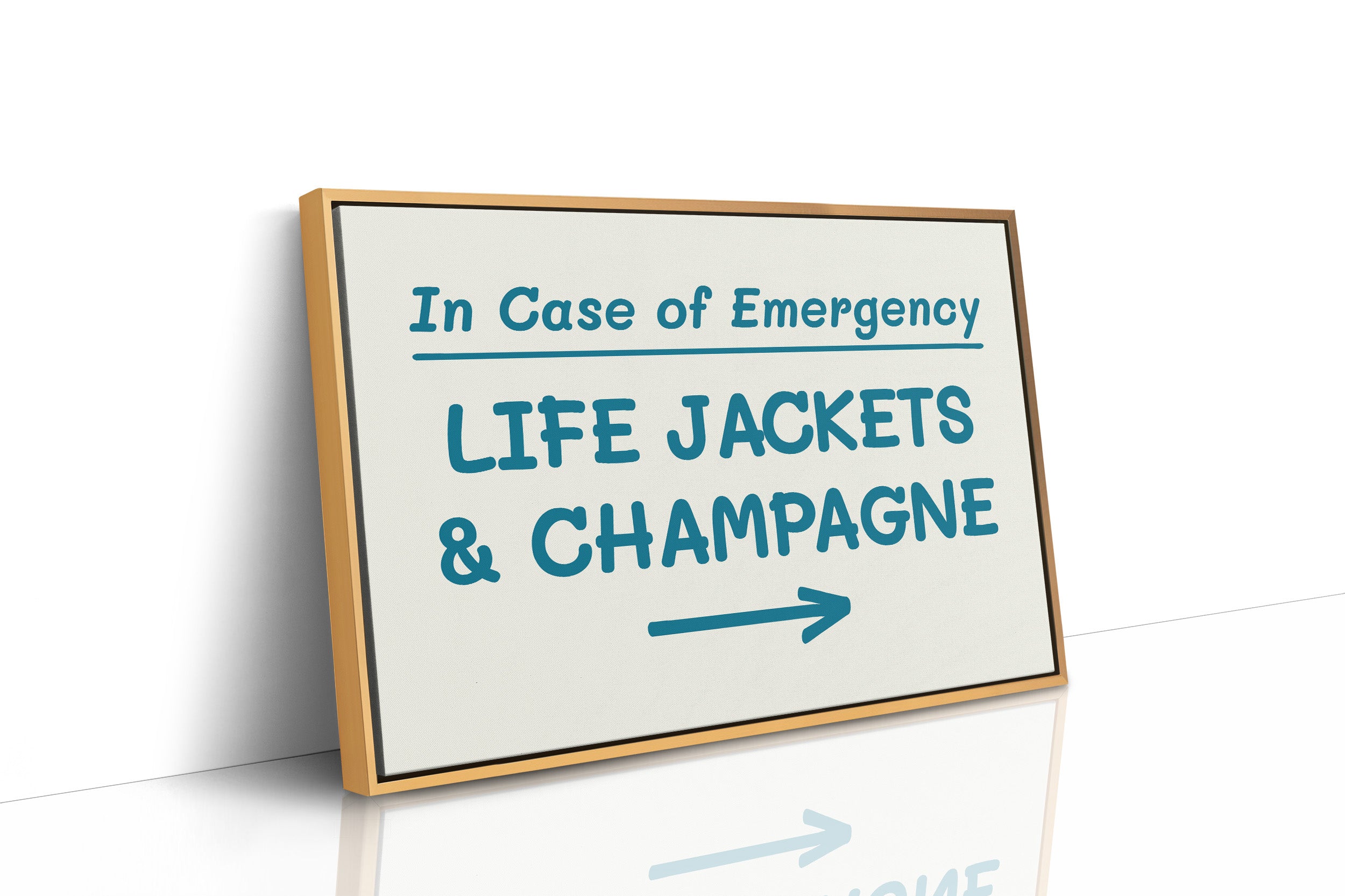 Life Jackets & Champagne, Teal