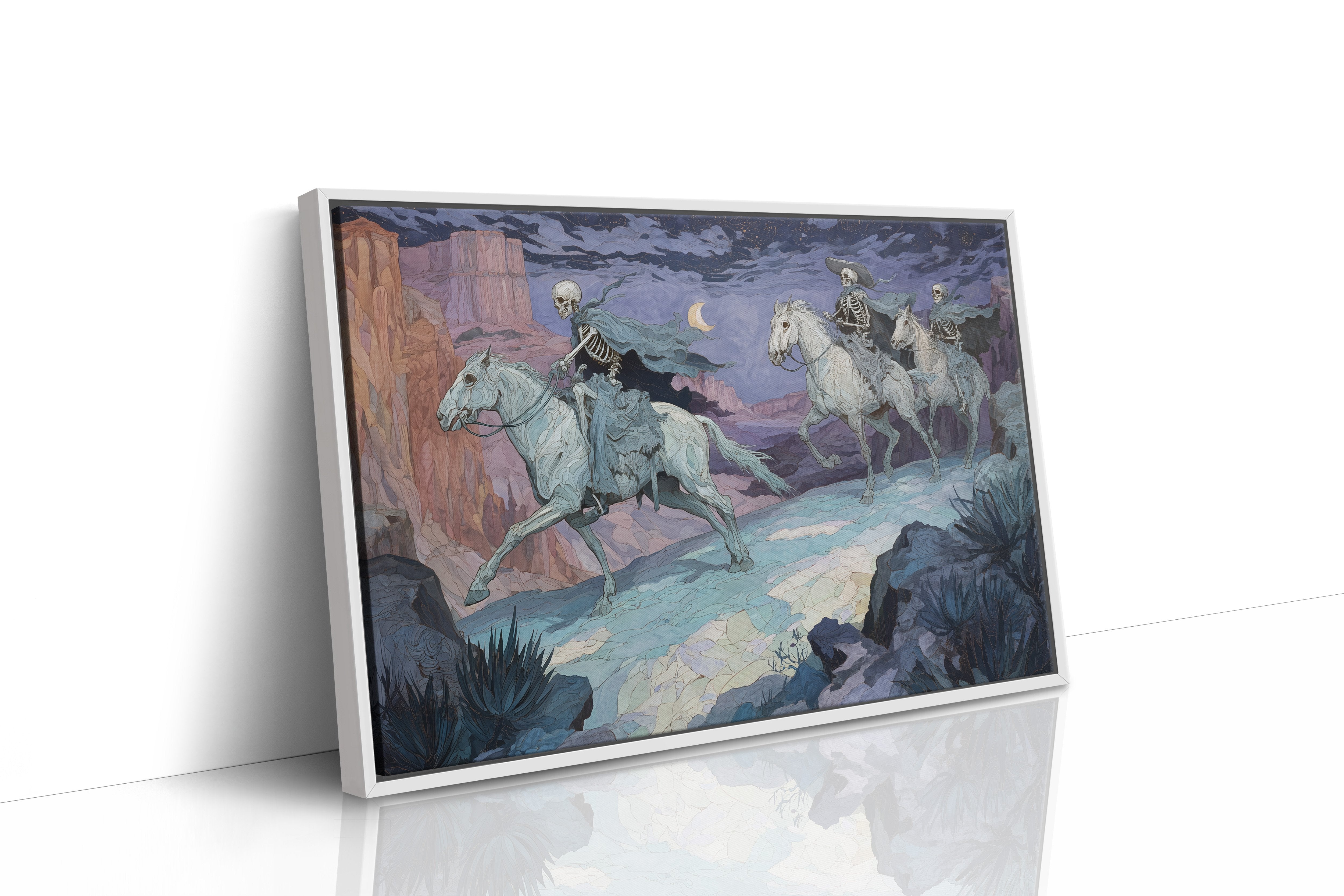 Pale Riders Cross Midnight Canyon