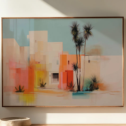 Palm Trees Dance Through Coral Cities