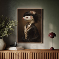 Dapper Ferret in Elegant Attire