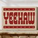 Yeehaw Western Print in Bold Red