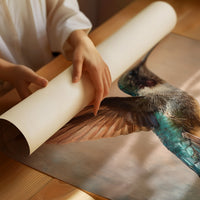 Copper Wings Meet Turquoise Sky