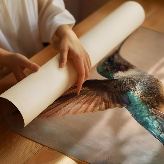 Copper Wings Meet Turquoise Sky