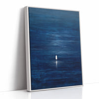 Solitary Pilgrim Across Midnight Waters