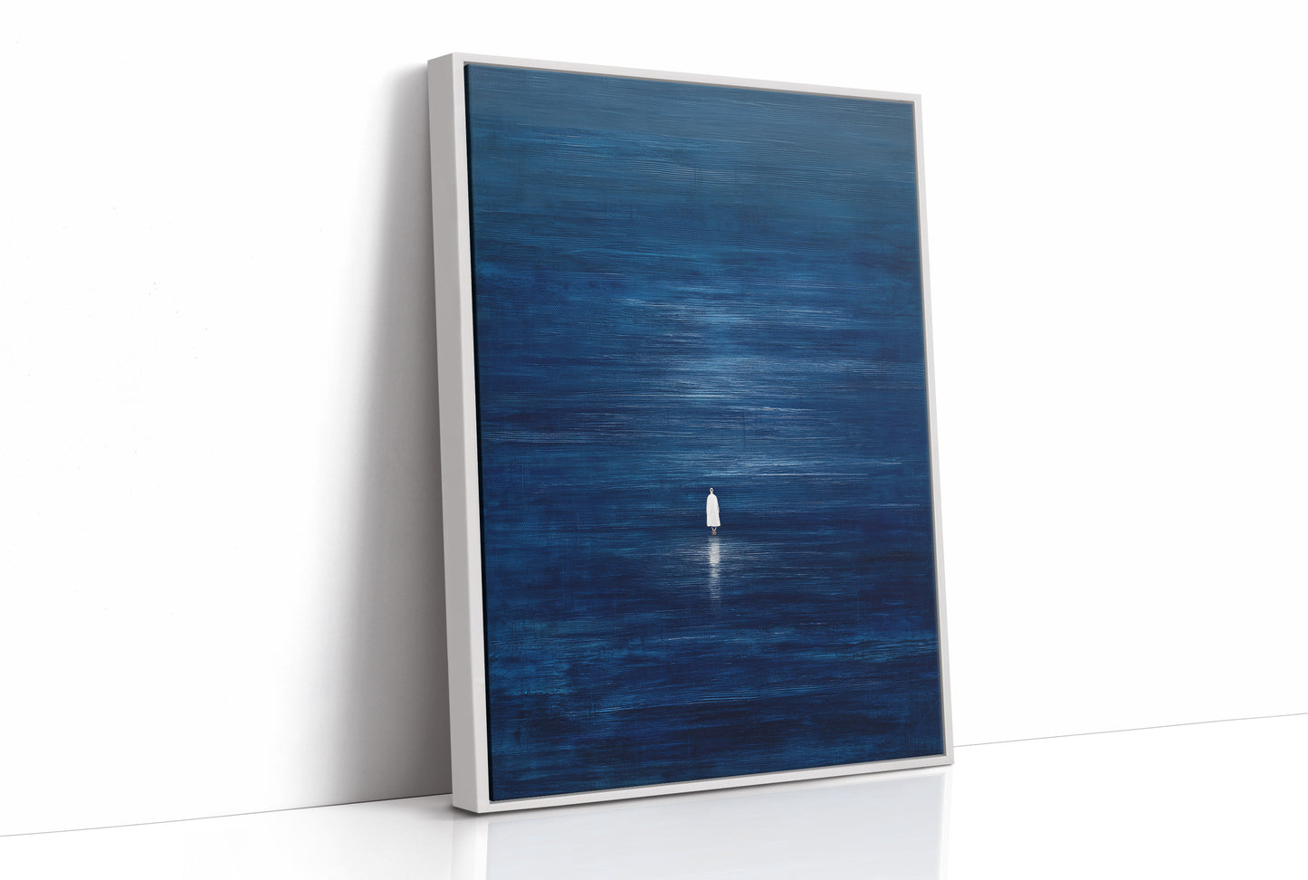 Solitary Pilgrim Across Midnight Waters