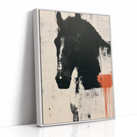 Silhouette with a Splash of Orange