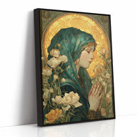 Prayer Among Gilded Peonies