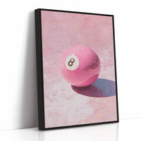 Eight Ball, Painted in Pink