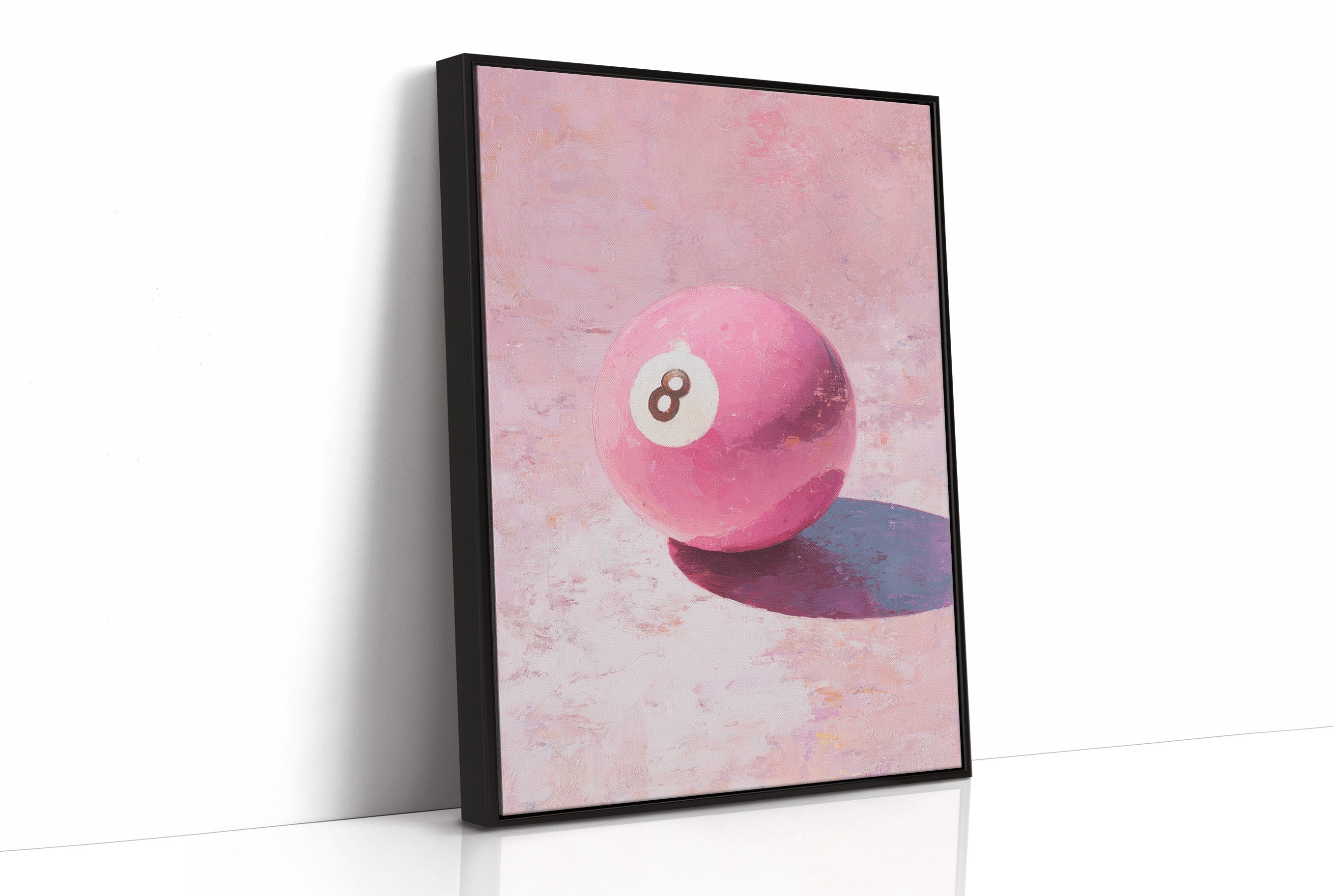 Eight Ball, Painted in Pink