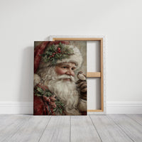 Santa with Nature's Tiny Messenger