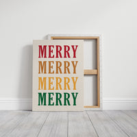 Holiday Words In Warm Cascade