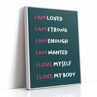 Six Ways to Say I Am (Teal)