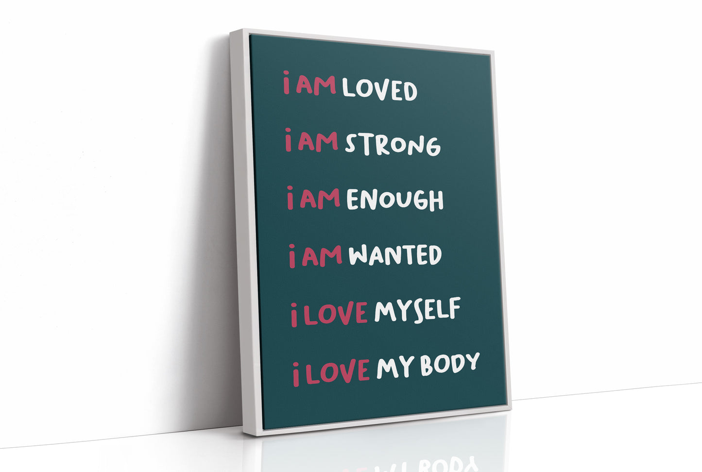 Six Ways to Say I Am (Teal)