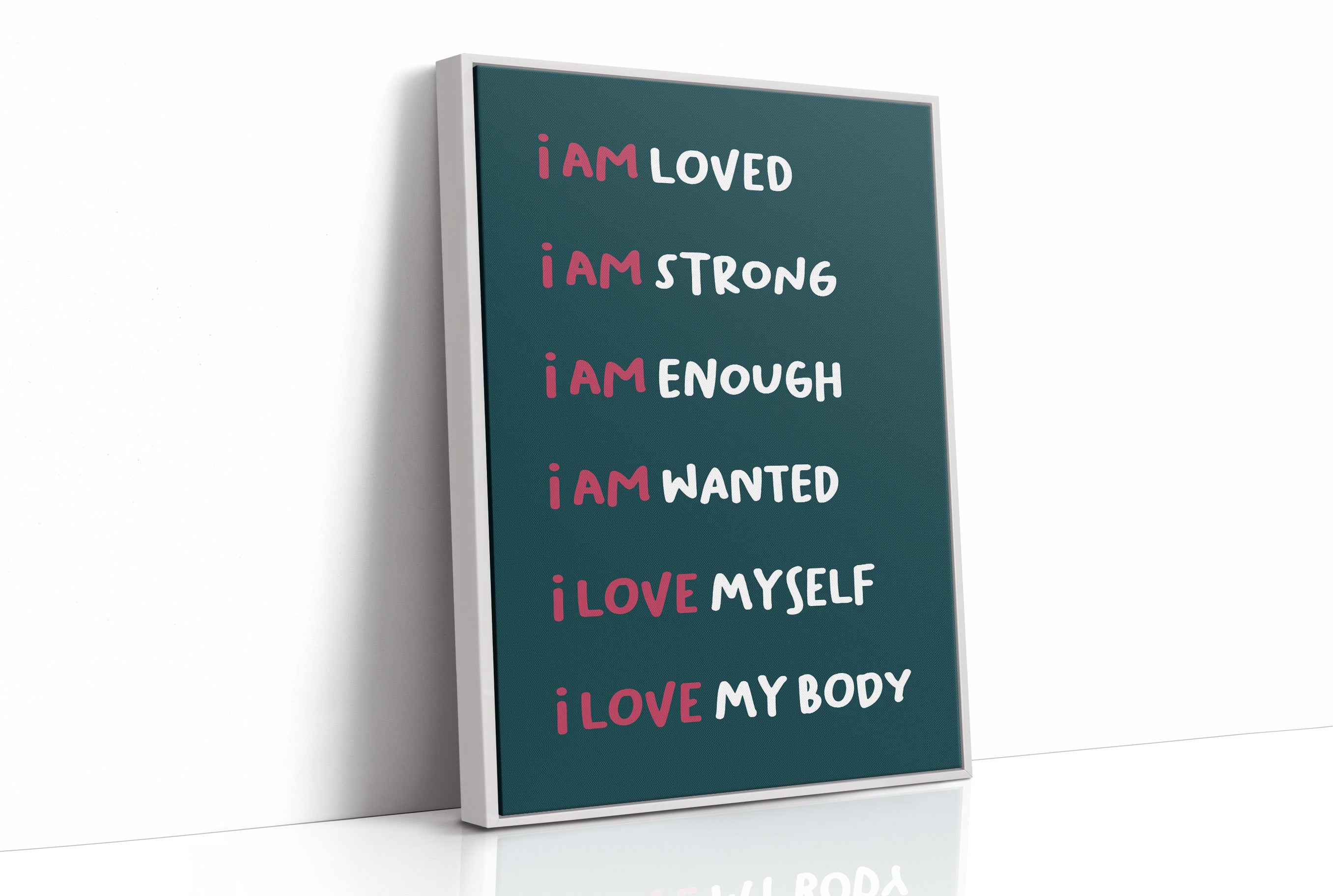 Six Ways to Say I Am (Teal)