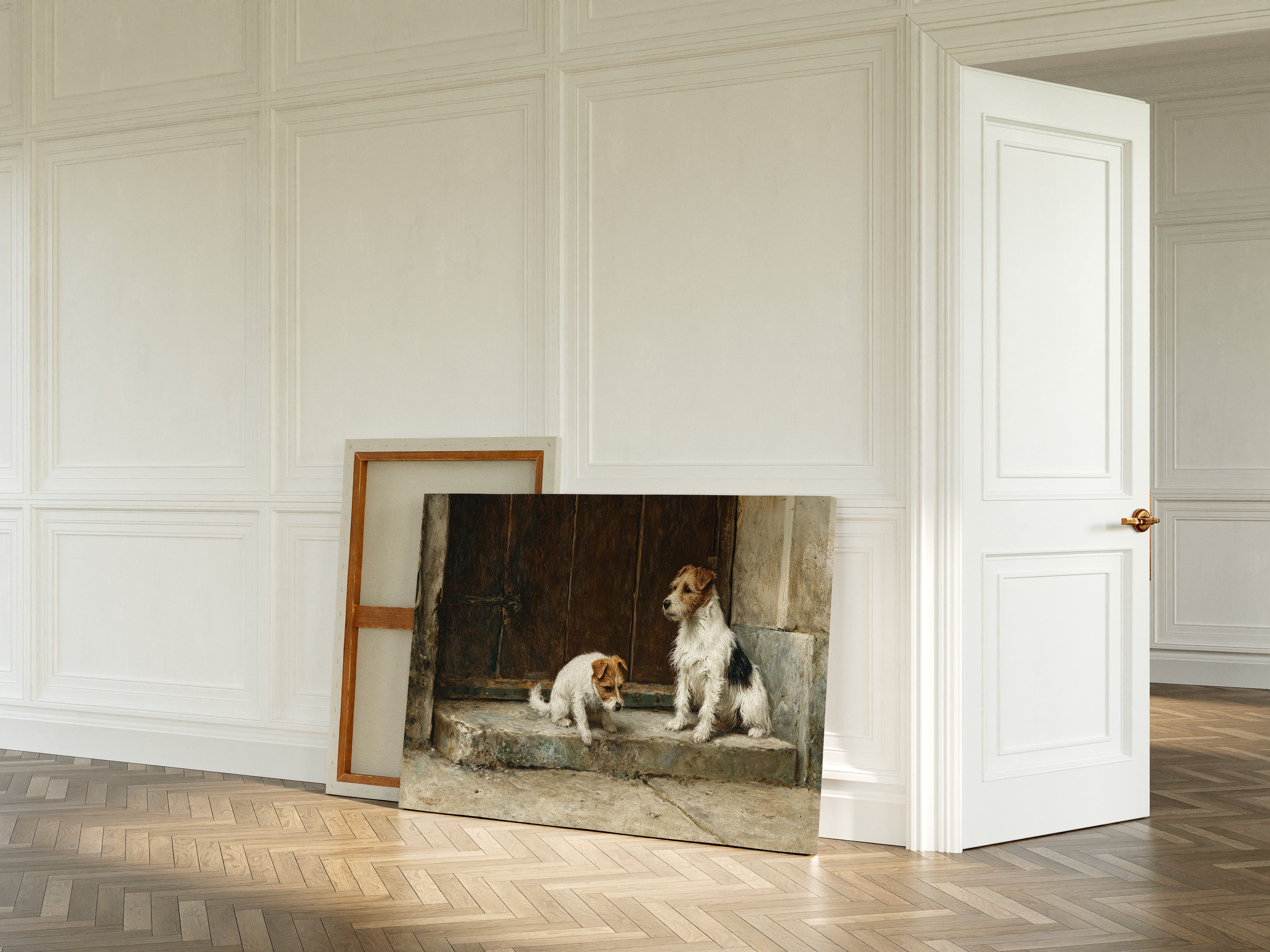 Terriers Guard Their Ancient Step