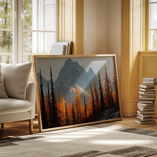 Autumn Fire Meets Mountain Frost