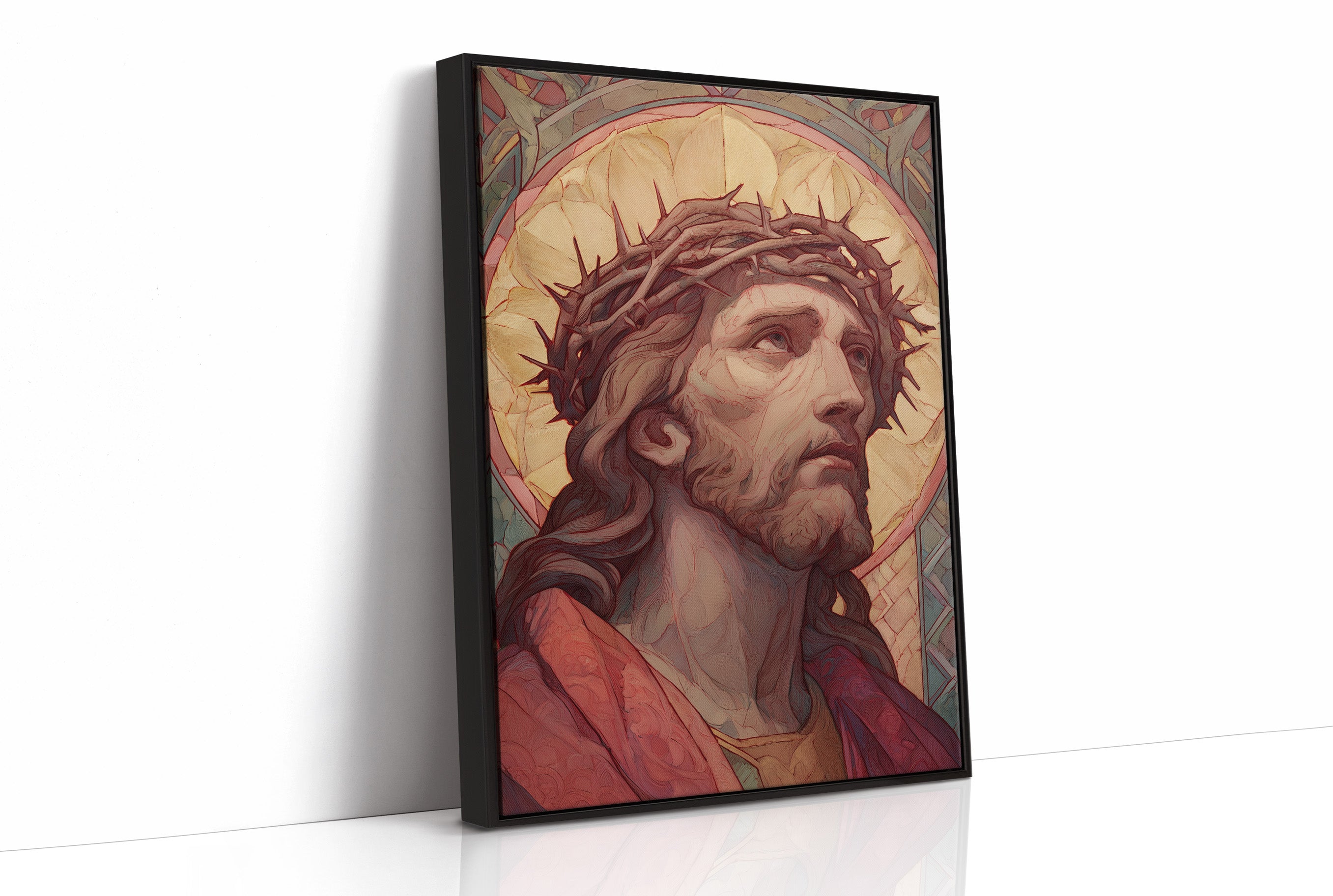 Sacred Gaze Toward Heaven's Light