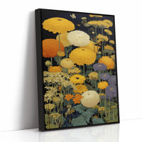 Golden Blooms Dance Through Midnight Gardens