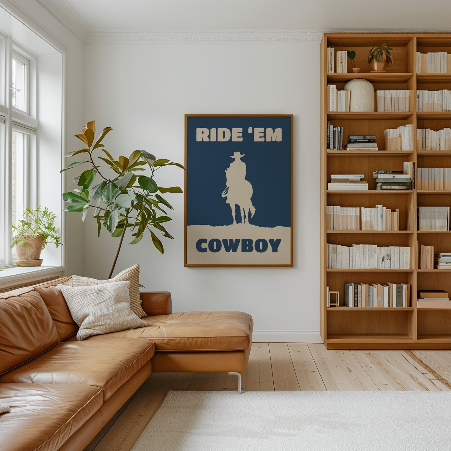 Ride 'Em Cowboy Print – Western Cowboy Wall Art