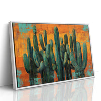Saguaros Against Copper Sky