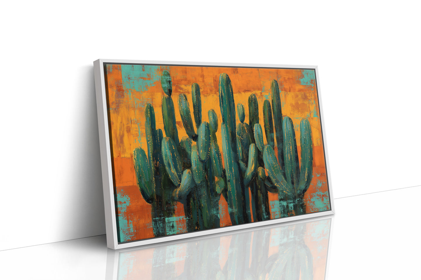 Saguaros Against Copper Sky