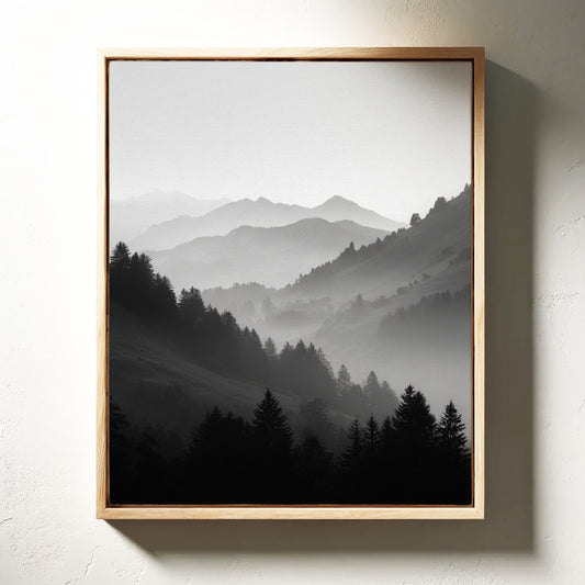 Veil of Mountains in Mist