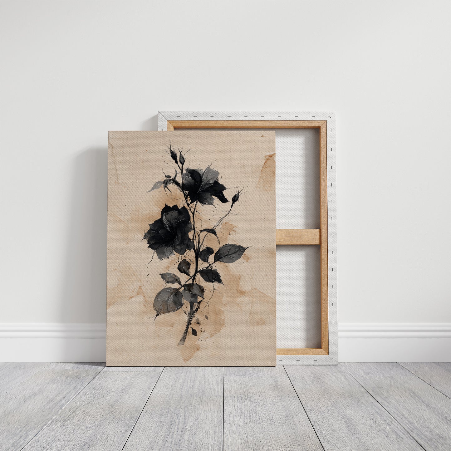 Dark Blooms Against Faded Time