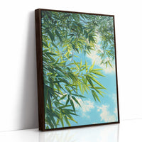 Bamboo Leaves Chase Summer Clouds