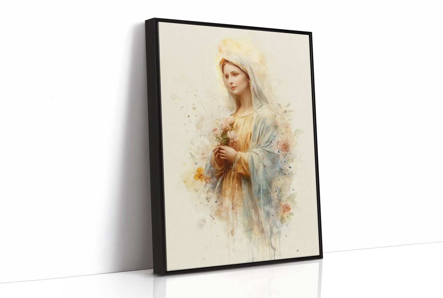 Gentle Flowers Among Watercolor Grace